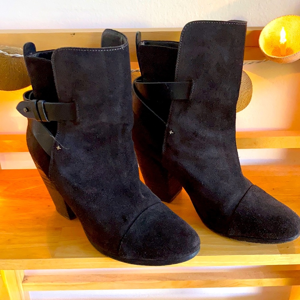 Rag & Bone Black Suede Kinsey boot